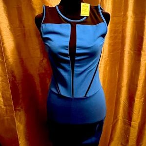 Blue and black jumpsuit